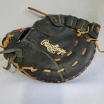 Rawlings Renegade 1/2" Left Hand Throw R115FBR Glove Mitt Leather Black Lht. Fixed Price $27.99.