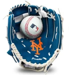 Franklin Sports Kids Mlb New York Mets Tee Ball Glove And Foam Set. Fixed Price $31.49.