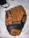 Wilson A500 Leather Baseball Glove 12.5" Ecco Right Handed Throw Rht A0500 125. Fixed Price $19.00.
