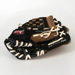 Rawlings PP95DP 1/2" Leather Shell 5-FINGER Baseball Glove Black/brown. Fixed Price $14.99.