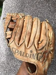 Spalding Rick Monday Leather Baseball Glove 42-3236 American National Left Throw. Fixed Price $16.00.