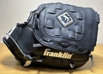 Franklin Field Master 4621 10" Youth Black Baseball Glove Mitt - Leather Laced. Fixed Price $10.95.