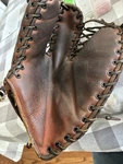 Vintage Wilson A2660 Three Finger Trapper Model Baseball Glove Right Hand 1952. Fixed Price $38.95.