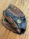 New Wilson Staff Glove A1507 12" Baseball Left Hand Throw Brown/black. Fixed Price $49.99.