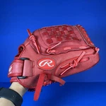 Rawlings Highlight Series H120S Youth Red Baseball Softball Glove Rht. Fixed Price $59.95.