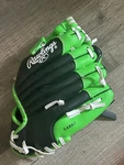 Rawlings PL90LG Youth 9" Right Hand Glove Neon Green Players Series Rh. Fixed Price $9.09.