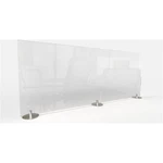 Ghent's Plastic 24" X 59" Freestanding Clear Desktop Divider. Fixed Price $587.43.