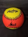 Rawlings Fastpitch Training Softball 10" Pink/optic Yellow RFPT10SPY. Fixed Price $8.99.