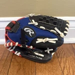 Rawlings Youth Baseball Glove T-ball 10" Rht PM100BRWS Leather Pocket. Fixed Price $11.99.