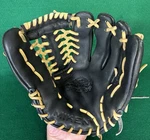 Miken Super MS120BB Inch Leather Baseball Softball Glove Black Tan - Rht. Fixed Price $89.00.