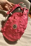 Franklin Pink & Grey Cfs 22700 10.5 " Left Hand Softball Fielder Glove. Fixed Price $9.89.