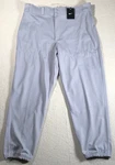 Nwt Nike Core Men's Baseball Pants 378362-052 Xl Gray 100% Polyester 38X30. Fixed Price $13.47.