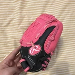 Rawlings Storm 10 Inch Pink Black Synthetic Youth Softball Glove Basket-web Pad. Fixed Price $24.99.
