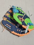 Franklin Teeball Glove 22812L Size 9 1/2 Green/orange/blue - Left Handed. Fixed Price $9.69.