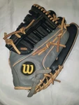 Wilson A500 Youth Baseball Softballl Glove 12.5" Rht Black/grey A05RB21125. Fixed Price $29.99.