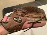 Rawlings Youth Girls Fast Pitch Softball Glove FP115PC Leather 11.5 Brown Pink. Fixed Price $24.95.