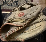 Vintage Cal Ripken Jr. Endorsed Rawlings RBG36Y Leather Baseball Glove. Fixed Price $39.99.