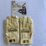 New Franklin Cfx Pro Youth Batting Gloves Vanilla Gold Pair Leather Size. Fixed Price $24.95.