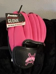 Franklin 9.5" Pink Black Fielding Glove No Break-in Baseball Softball. Fixed Price $16.84.