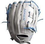 Miken Pro Series Slowpitch Softball Fielding Glove - White/carolina Blue. Fixed Price $189.99.