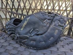 Mizuno, First Basemen Glove GXF-102, 11.5" Lh Throw, Black Leather Power Close. Fixed Price $64.99.