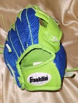 Franklin 22353 Ball Glove 9 1/2 Inch Green And Blue Pre-owned Excellent. Fixed Price $9.99.