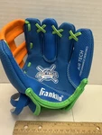 Franklin Air Tech Kids Baseball Glove Adjustable Blue Green Orange #22884 8.5". Fixed Price $7.99.