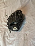 Akadema Black Leather 10.5 Baseball Softball Glove Finger Style. Fixed Price $50.00.