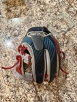 Rawlings REV204-2X Baseball Fielder's Glove, Size 11.5 Gray/red. Fixed Price $250.00.