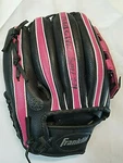Franklin 22363 10.5" Youth Baseball Glove Pink/black Shock Sorb. Fixed Price $15.00.