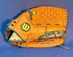 Wilson 14" Softball GLOVE,A0525 XL14 Xxxl Oversized Pocket Leather Rht,vgc.. Fixed Price $29.00.