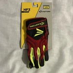 Easton HF3 Fastpitch Youth Batting Gloves Red Black Yellow Hyperskin. Fixed Price $9.99.