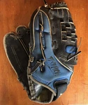 Mizuno Techfire Mz 1308 13" Pro Blue Leather Baseball Lht Glove Left Hand Throw. Fixed Price $34.94.