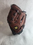 Wilson A450 10 Inch Baseball Mitt Glove Brown Tan Lefthand Throw. Fixed Price $14.00.