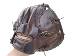 Nokona Catcher Mitt, Larger CM55 Glove Model, 33 Bb/sb, Right Hand Throw. Fixed Price $135.00.