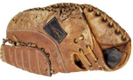 Vintage Popular Brand Baseball Glove Model 6446 Brown Leather Ez-trap Rht. Fixed Price $25.99.