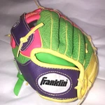 Franklin Tee Ball Youth Glove 9.5 Lht Meshtek Mitt 22814L Pink/purple/green. Fixed Price $12.97.
