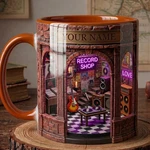 Custom Record Shop Mug Personalized Name Vinyl Music Lover Gift Coffee Cup. Fixed Price $23.99.