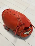 Mizuno Global Elite Pitcher Glove Left Hand Orange Large Used. Fixed Price $184.59.