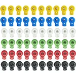 Ainiveiya 60 Pcs Glove Lace Locks, 6-COLOR Plastic Baseball Multicolor. Fixed Price $9.96.