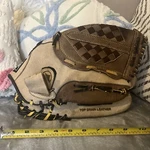 Spalding 18853 12.5" Top Grain Leather Tan & Brown Baseball Glove Grade. Fixed Price $20.00.