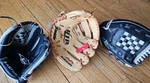 9.5" Easton Z-flex Or Franklin Baseball Glove; Catch-left, Throw-right EKP9500. Fixed Price $10.00.