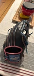 Rawlings Series PROR3028U-6N 12.5 Right Hand Outfield Leather Glove Black. Fixed Price $185.00.