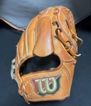 Used Wilson Baseball Pitcher Glove Rh. Fixed Price $155.00.