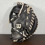 Wilson A600 A0600 Fpcm Baseball Catchers Mitt Black White Laces Euc. Fixed Price $89.50.