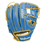 Wilson A2000 1786 11.5" Infield Baseball Glove - Sky Blue Yellow Right Hand. Fixed Price $299.95.
