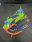 Franklin Mesh Tek T-ball 9.5" Glove Mit Blue Orange Green Right Hand Throw. Fixed Price $12.99.