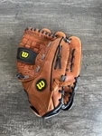 Wilson A1820 Pro 5 Series Youth Baseball Glove 10 3/4 " Brown Leather Adjustable. Fixed Price $10.99.