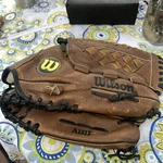 Rare Wilson 13.5" Baseball Glove A1515 Right Hand Throw Soften Leather Mlb. Fixed Price $20.22.
