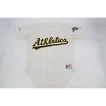 Vintage Rawlings Oakland Athletics Baseball Jersey Mens 44 White Made Usa Mlb. Fixed Price $79.99.